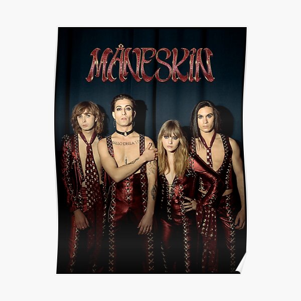 Måneskin rock band Maneskin Poster RB1810 product Offical maneskin Merch