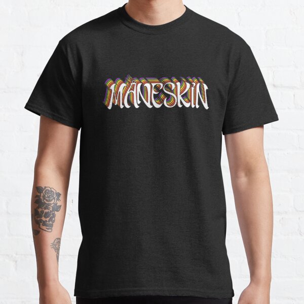 Maneskin Rainbow Pride LGBTQI Classic T-Shirt RB1810 product Offical maneskin Merch