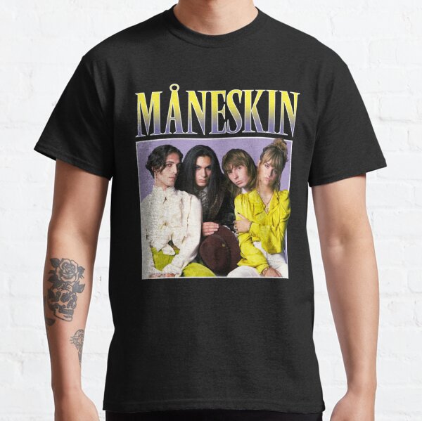 Maneskin Måneskin - Winners of Eurovision Song Contest 2021 Italy Zitti E Buoni Retro Vintage Classic T-Shirt RB1810 product Offical maneskin Merch