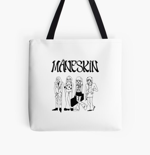 Maneskin doodle Måneskin All Over Print Tote Bag RB1810 product Offical maneskin Merch