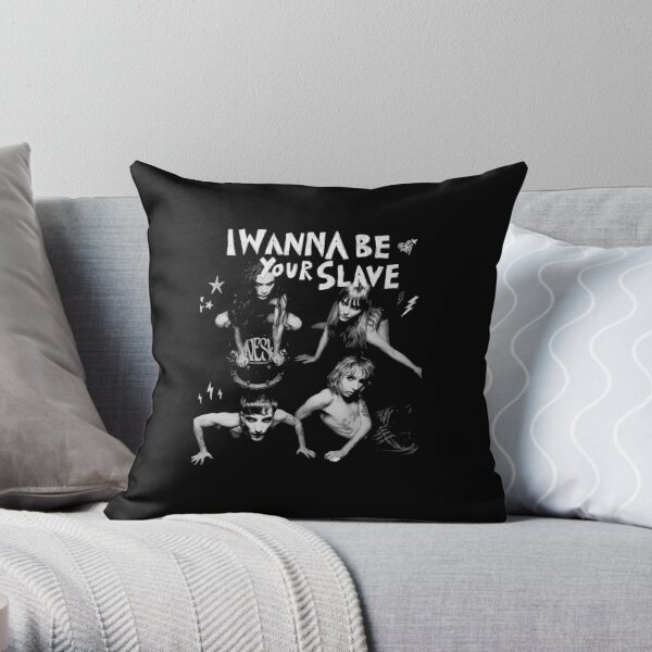 MANESKIN I WANNA BE YOUR SLAVE Throw Pillow RB1810 product Offical maneskin Merch